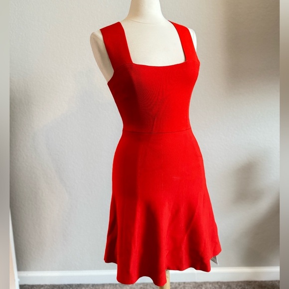 A.L.C. Dresses & Skirts - A.L.C. Tomato Red Sleeveless Bandage Fit & Flare Dress